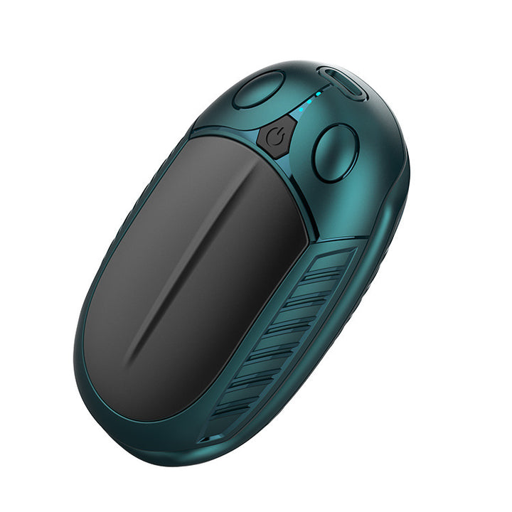 Blue rechargeable electric hand warmer