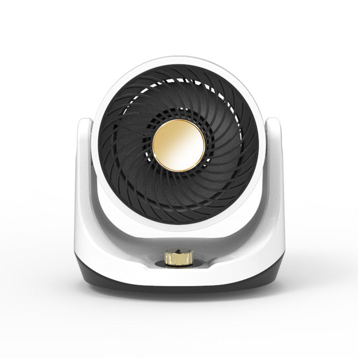 Heat Hollow Desktop Fan Heater with Tilting Head, Hot and Cool Air