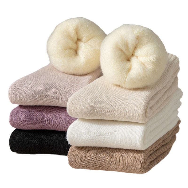 Fleece-Lined Thermal Socks, 3-Pair Set with Moisture Wicking