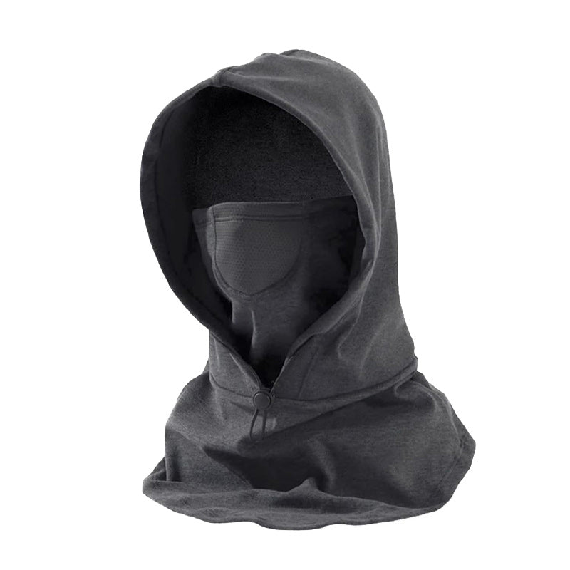Hooded Face Mask with Neck Warmer for Cycling and Skiing
