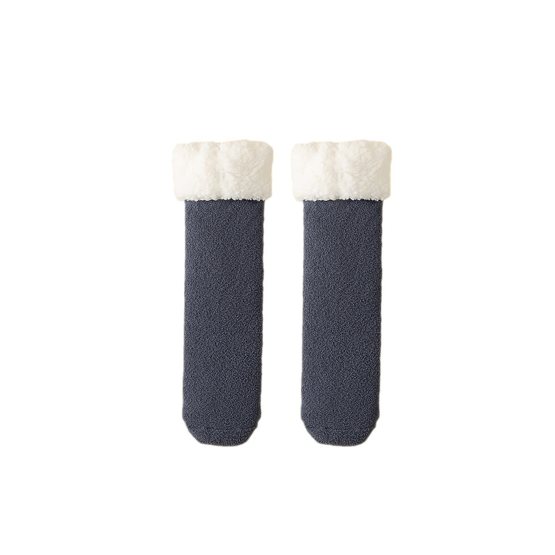 Fleece-lined heated socks with duck design