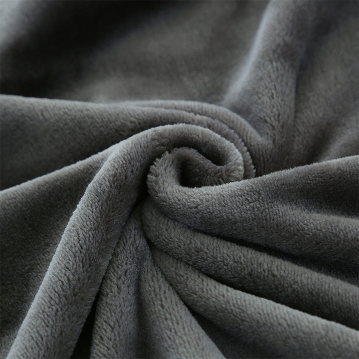 Simple Grey Tweed Electric Heated Blanket For Home