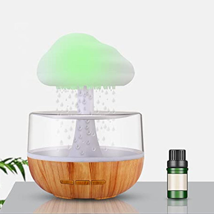 Heat Hollow 2-in-1 rain cloud desk humidifier and mushroom night light