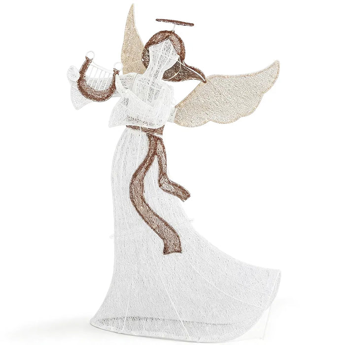 Heat Hollow Christmas Angel with Moving Wings and 102 Warm LEDs