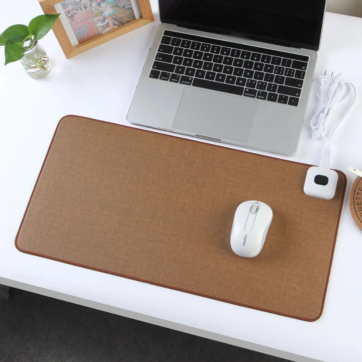 Heated Desk Mat With Adjustable 35–50°C Temperature – Heat Hollow