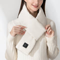 Heat Hollow™ Heated Cotton Scarf with USB and 3 Heat Settings