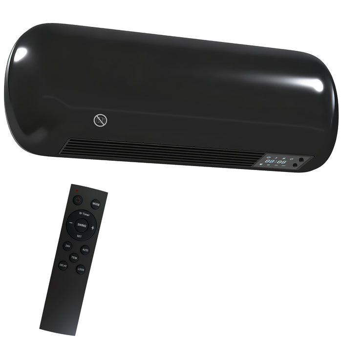 Heat Hollow Wall-Mounted Fan Heater 2000W with Open-Window Sensor