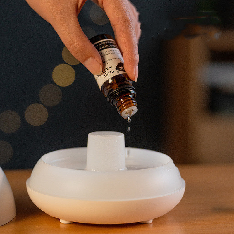 Flame Humidifier With 7 Colour Light And Removable Spray Nozzle