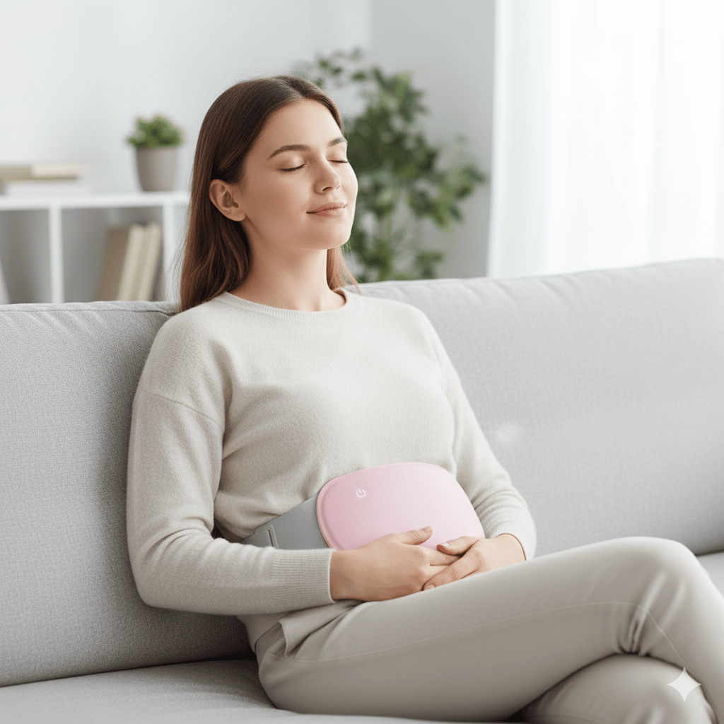COMFORTHEAT – Rechargeable Electric Heating Pad for Cramps &amp; Abdominal Pain Relief