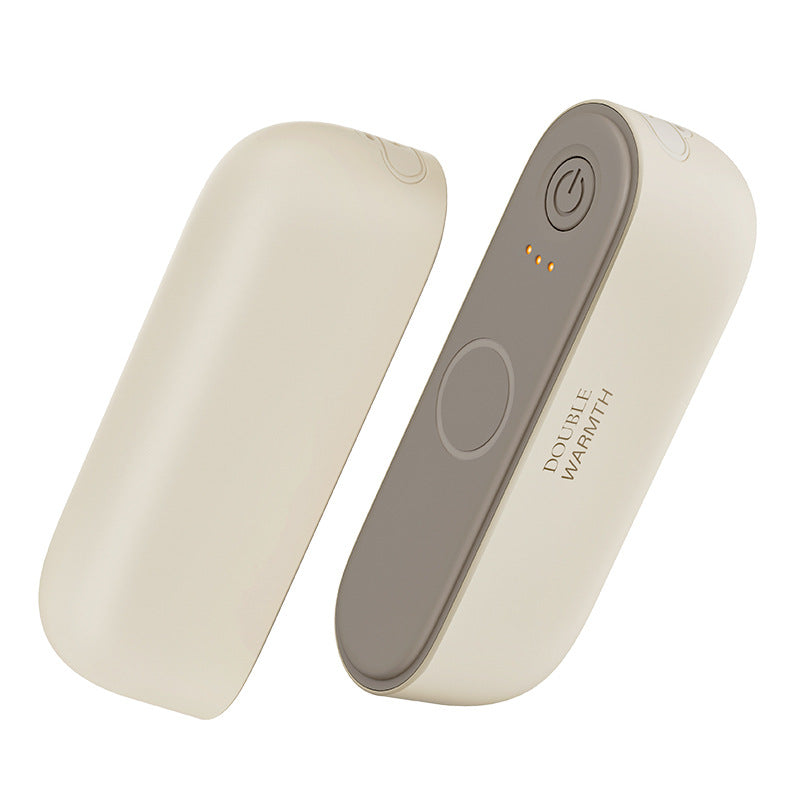 Pink rechargeable magnetic hand warmer pair