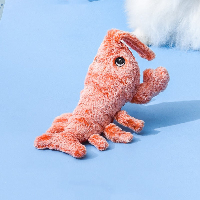 Heat Hollow Flopping lobster cat toy with touch-activated tail