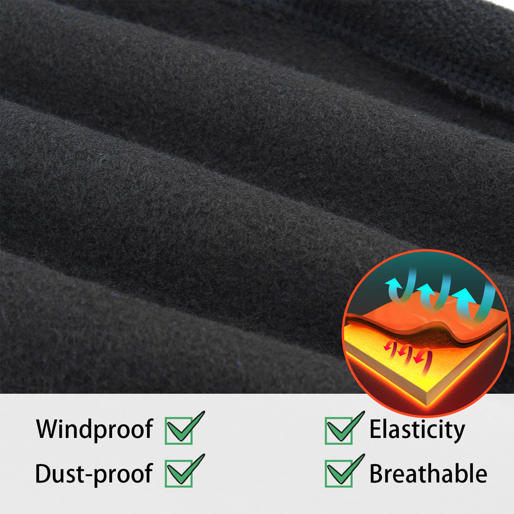 Winter Windproof Fleece Neck Warmer Tube Scarf, Half Face Cover