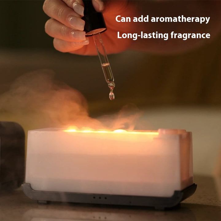 Timing Flame Aroma Diffuser With Jellyfish Smoke Ring, USB, 120ml