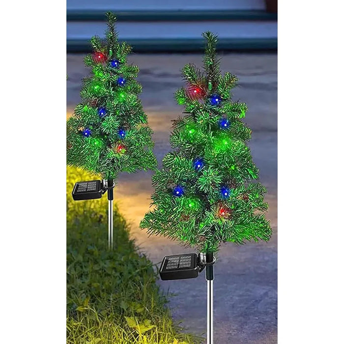 Heat Hollow Solar Christmas Tree Stake Lights for the Garden