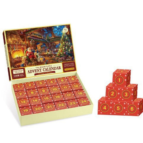 Christmas jigsaw puzzle advent calendar boxes