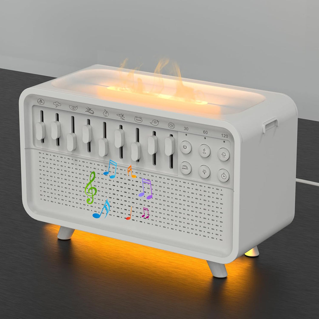 3 In 1 Bluetooth Speaker With White Noise, Night Light And Humidifier