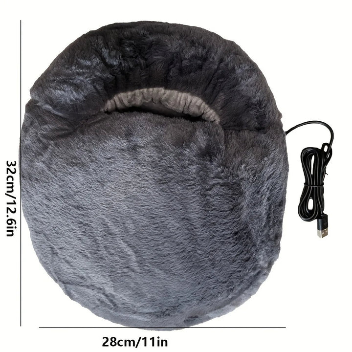 Soft Velvet USB Foot Warmer With Steady 50–60°C Heat – Heat Hollow