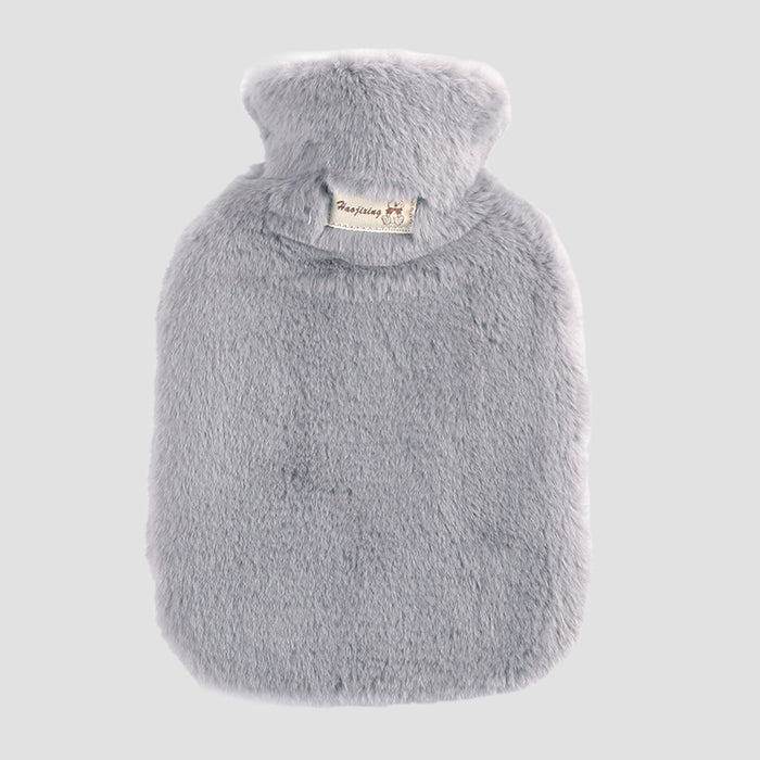 Heat Hollow Hot water bottle with fluffy faux fur cover, 800 ml or 1 litre