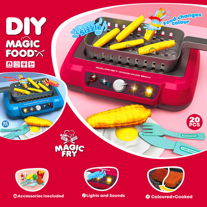Heat Hollow Play Kitchen Set with Light-Up Hob and Colour-Changing Food
