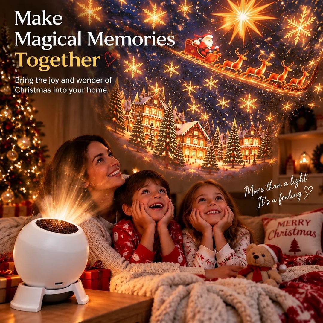 Christmas Projector Light – Magical Festive Patterns on Walls &amp; Ceiling