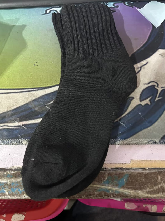 Heat Hollow Thick Knit Crew Socks with Ribbed Cuff