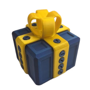 3D-printed prank gift box with screws