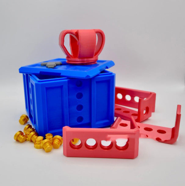 3D-printed prank gift box with screws
