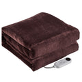 Heat Hollow™ Heated Flannel Blanket with Timer and 6 Heat Levels