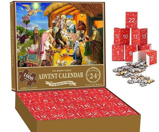 Christmas jigsaw puzzle advent calendar boxes