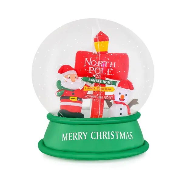 Heat Hollow Inflatable Snow Globe with Swirling Snow Effect