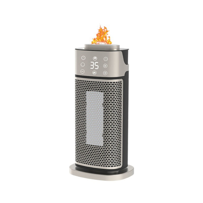 Heat Hollow Tower Fan Heater 2000W with Flame-Effect Humidifier
