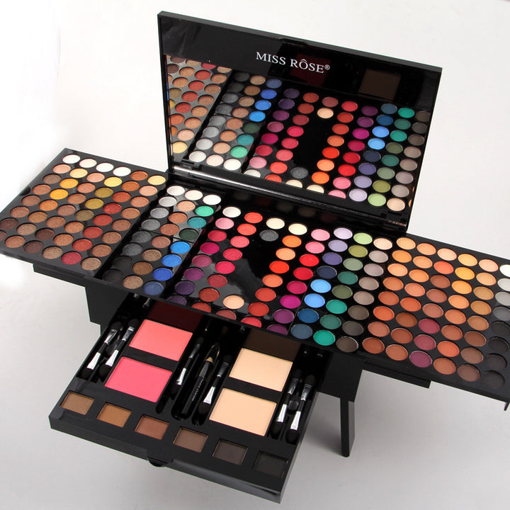 Piano-shaped makeup palette with eyeshadows