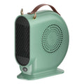 Olive green small fan heater with handle