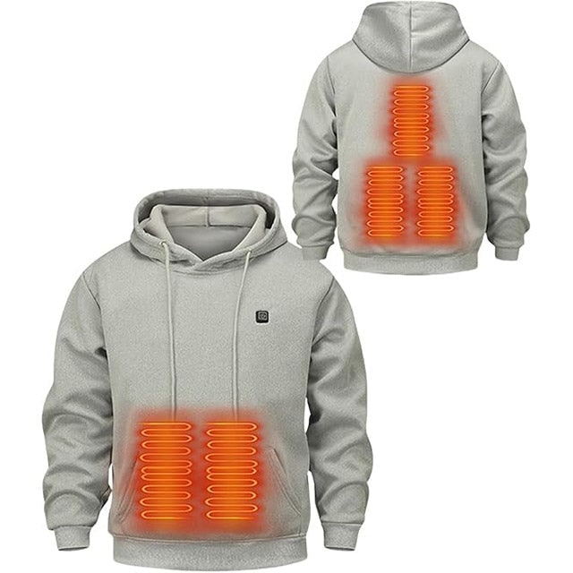 Heat Hollow™ Zip-Up Heated Hoodie with Drawstring Hood