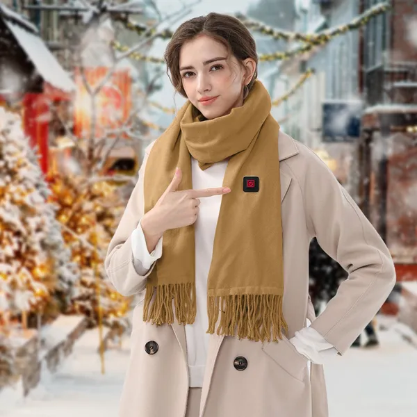 Heated Fleece Neck Wrap with USB Power and Three Heat Settings