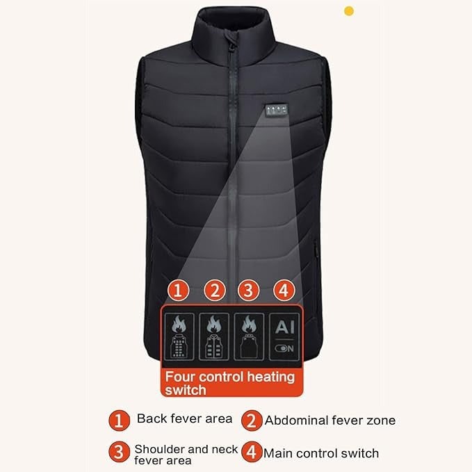 Heat Hollow™ Quilted Heated Gilet with Multi-Zone Core Warmth