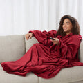 Heat Hollow™ Heated Wearable Blanket with Sleeves and Chest Heat Panel