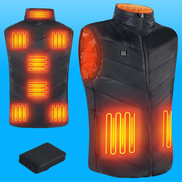 Heat Hollow™ Heated Puffer Gilet with 10,000mAh Power Bank Included