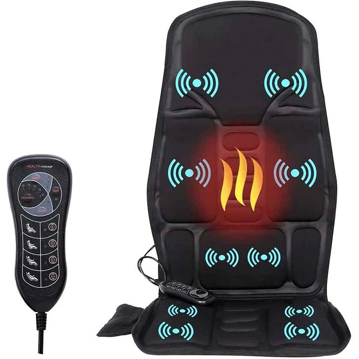 Full Back Shiatsu Massage Cushion with Heated Neck Support – Heat Hollow