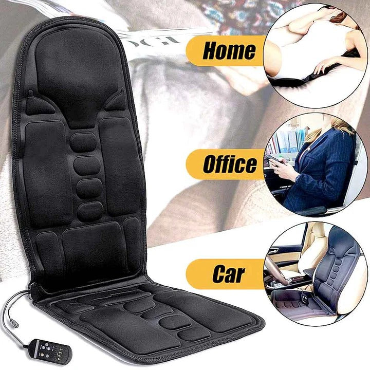 Full Back Shiatsu Massage Cushion with Heated Neck Support – Heat Hollow