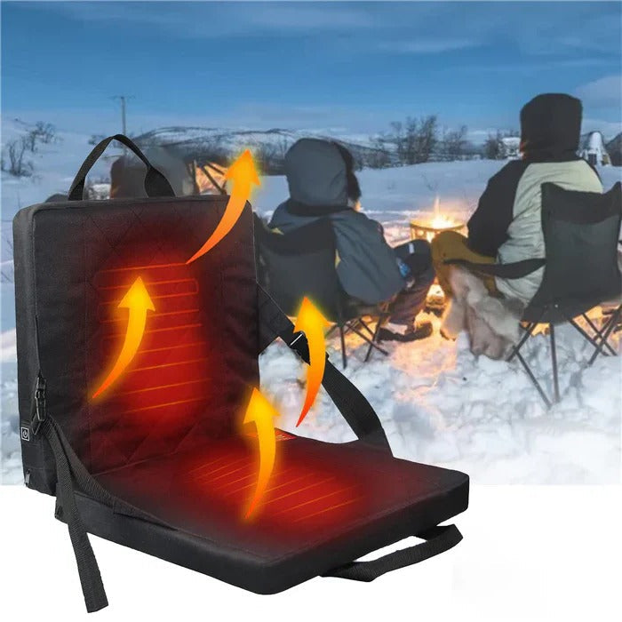 Heat Hollow™ Foldable USB Heated Seat Cushion with 3 Heat Levels