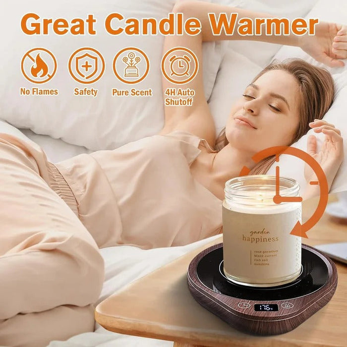 Heat Hollow™ Mug Warmer Set with Matching Mug and Auto Shut-Off