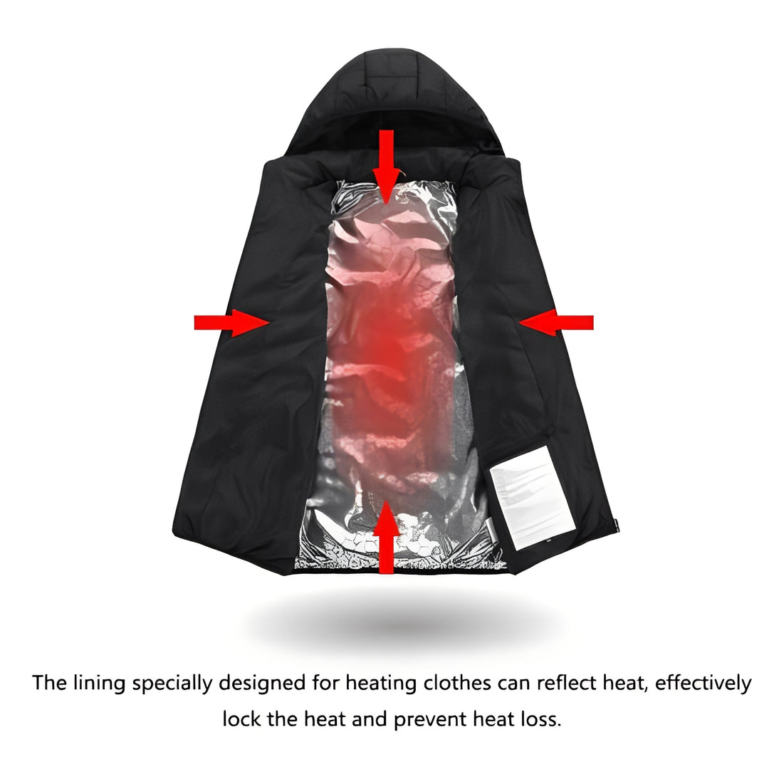 Heat Hollow™ Heated Jacket with Three Settings and USB Socket