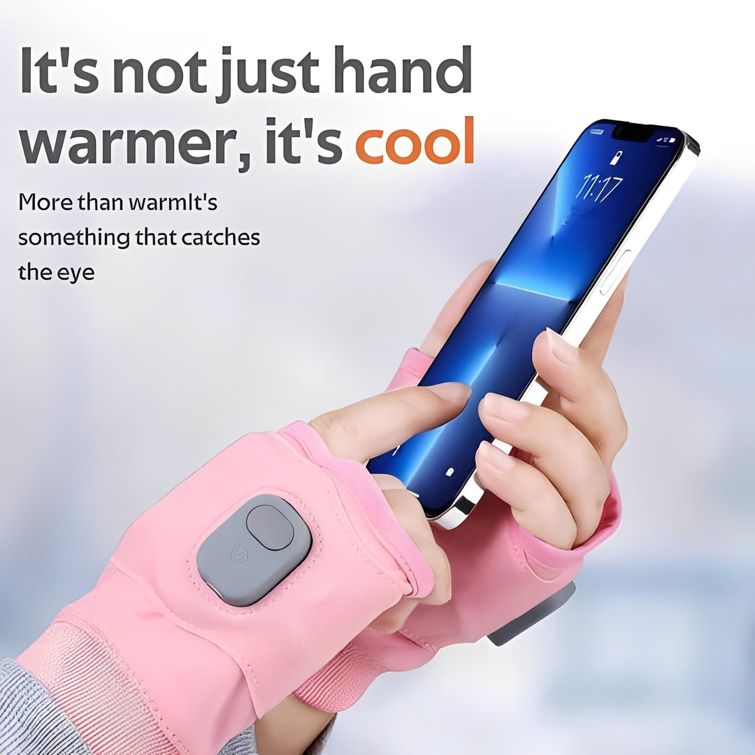 Fingerless Heated Gloves with USB-C Charging and 3 Settings