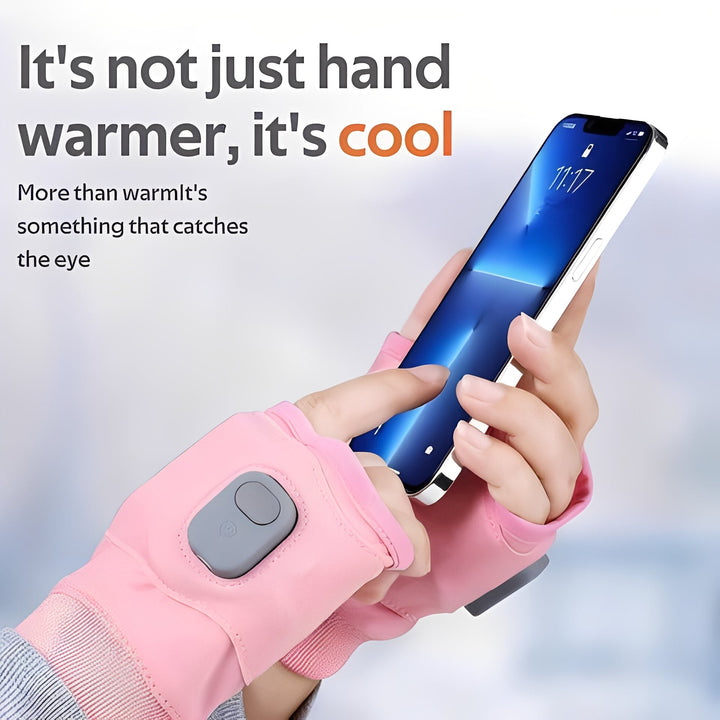 Fingerless Heated Gloves with USB-C Charging and 3 Settings