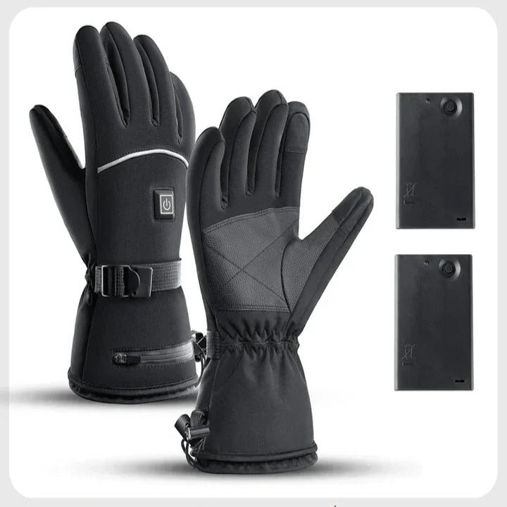Heated Motorbike Gloves with Touchscreen and Rechargeable Battery