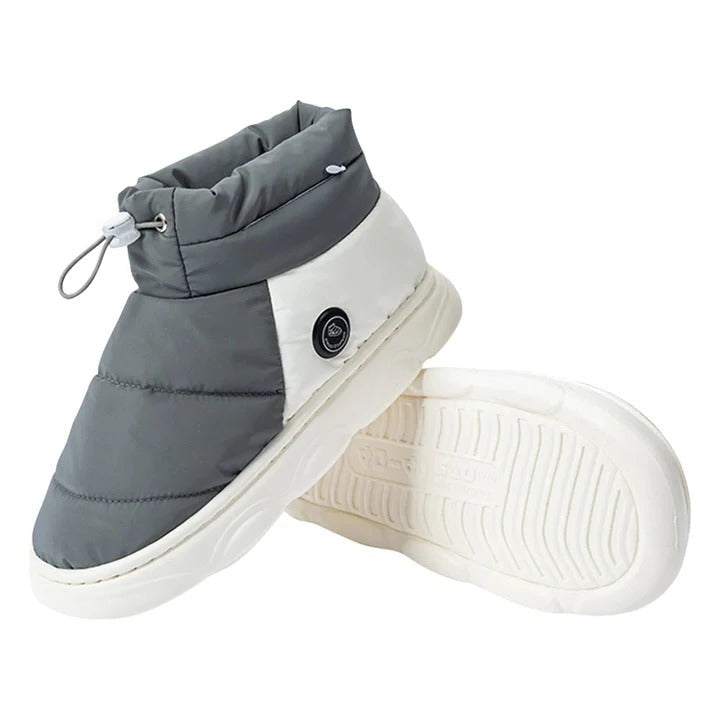 Rechargeable Heated Slippers with 3 Heat Levels and Grip Sole