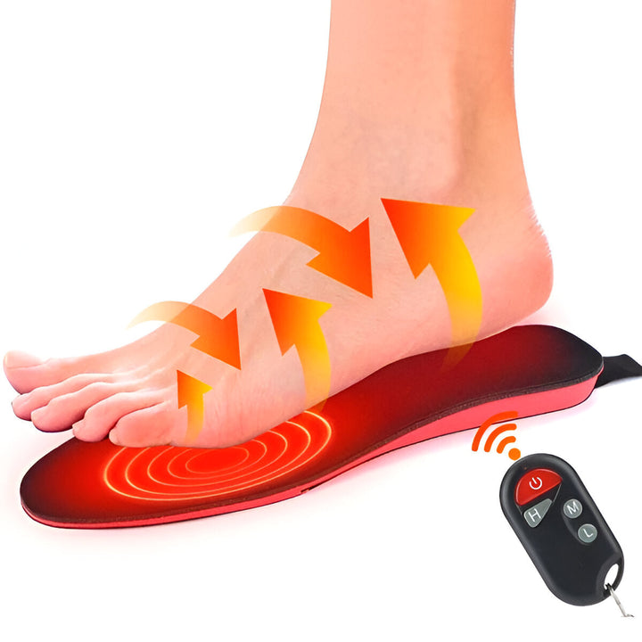 Ultra-Thin Heated Shoe Insoles with Remote Control – Heat Hollow
