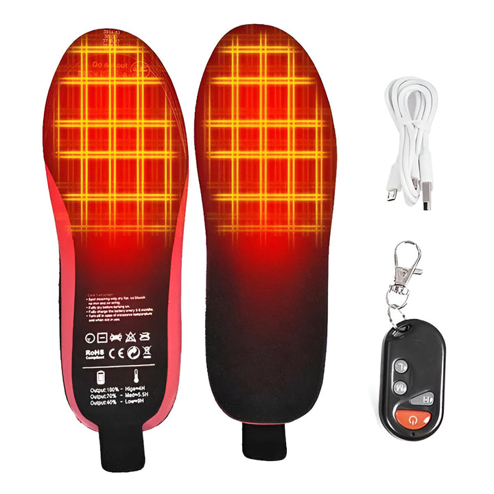 Ultra-Thin Heated Shoe Insoles with Remote Control – Heat Hollow