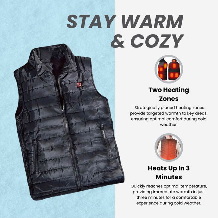 Slim Heated Gilet with 60-Second Warm-Up – Heat Hollow